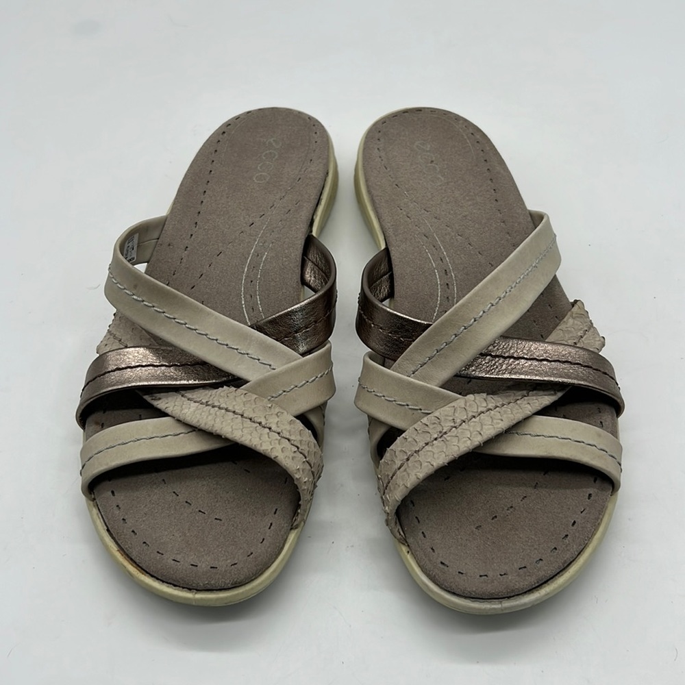 eooc Light Gray Strappy Slip on Sandals size EU40